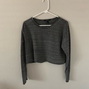 Long Sleeve Black & White Long Sleeve